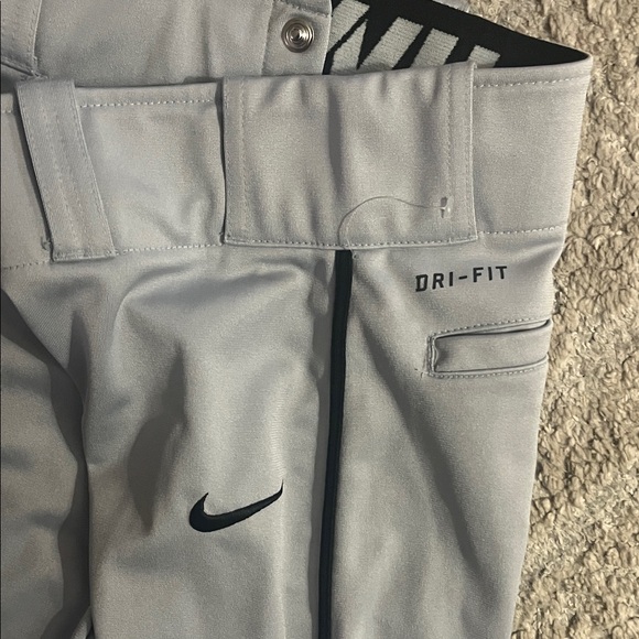 Nike Swingman Gray and Black Dri Fit Men’s Baseball Athletic Pants Medium - Picture 5 of 6